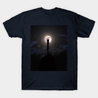 Combination of the Moon and Marijuana T-Shirt